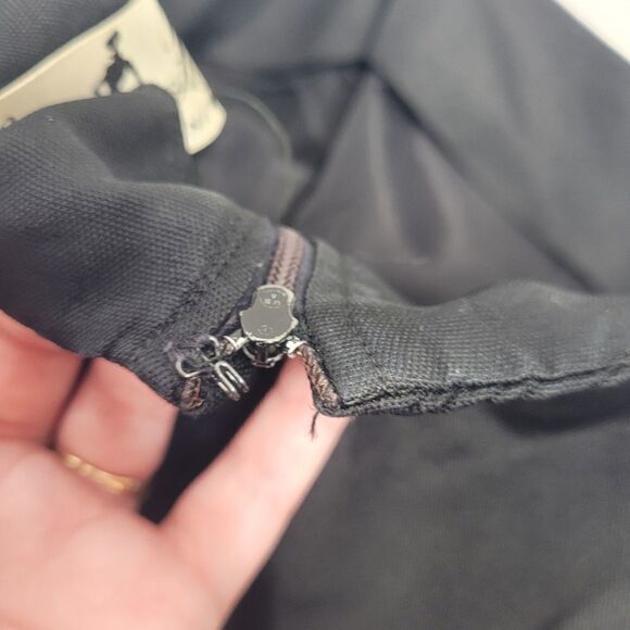 VINTAGE 50s dress Suzy Perette black sleeveless pleated fit and flare pinup XS - Picture 8 of 16